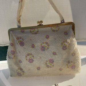 White and colored vintage bag